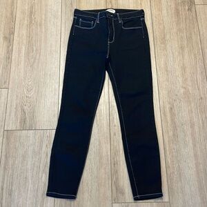 L'agence Womens Jeans 28 Black Margot Skinny  Dark Vintage Wash